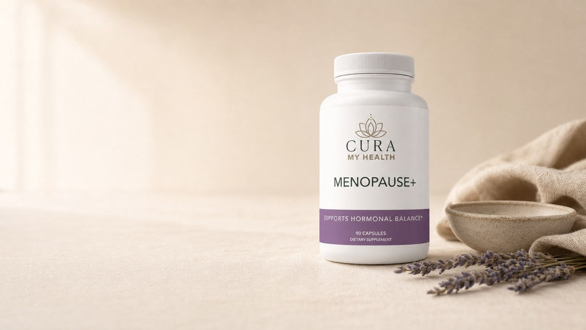 Menopause+ by CuraMyHealth in soft morning light