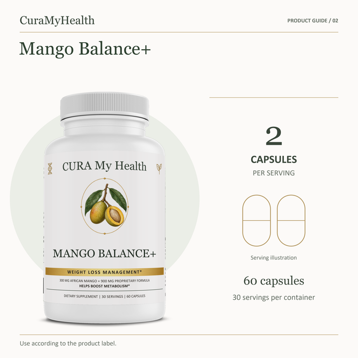 Mango Balance+ - serving details