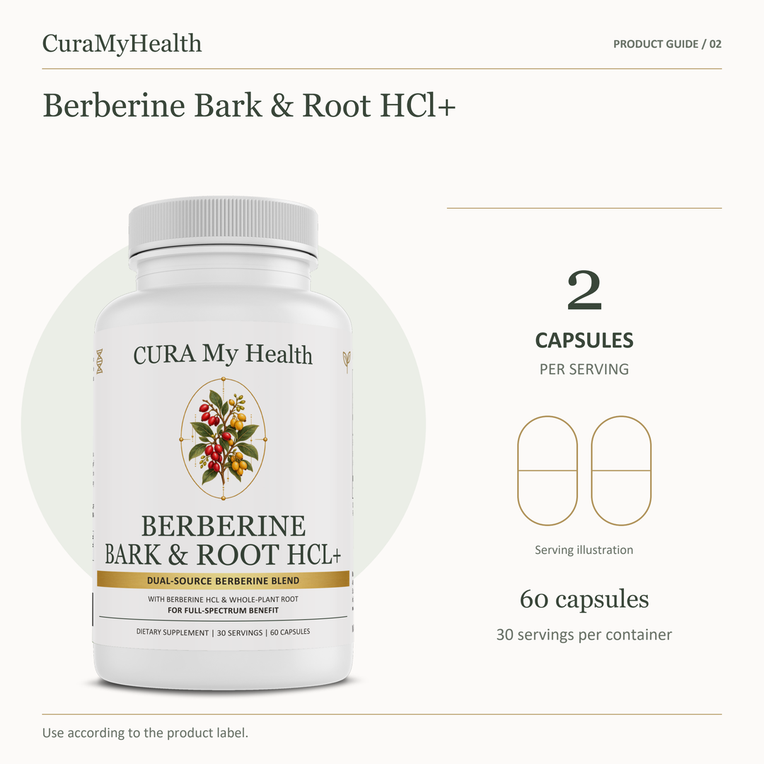 Berberine Bark & Root HCl+ - serving details
