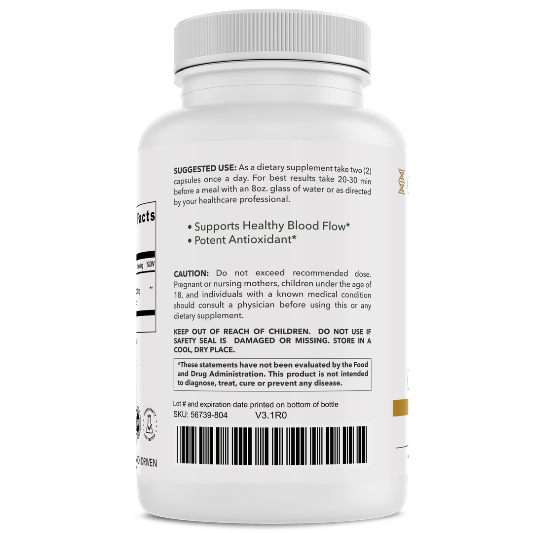 Ceylon Cinnamon+ bottle back with usage directions by CuraMyHealth