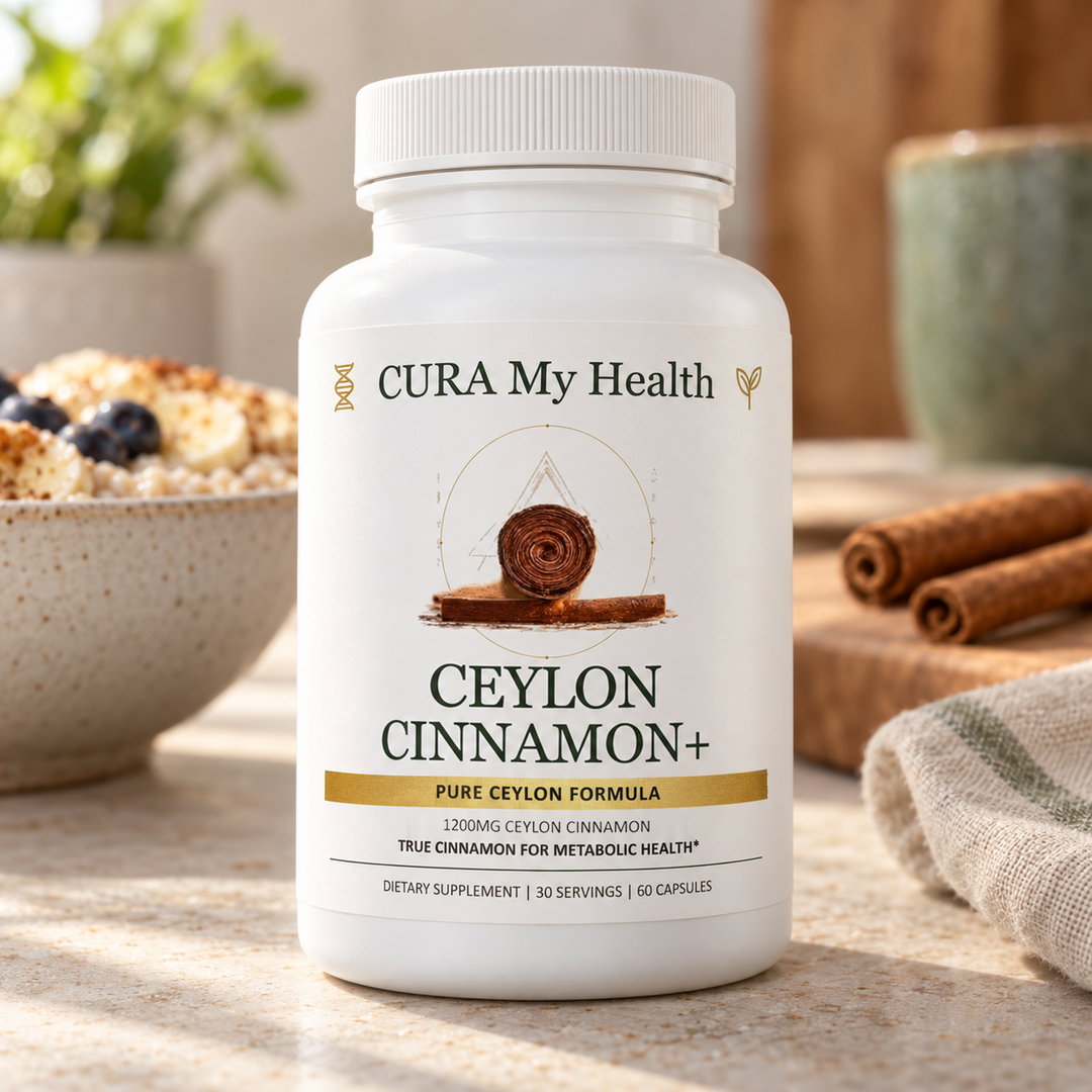 Ceylon Cinnamon+ bottle lifestyle photo