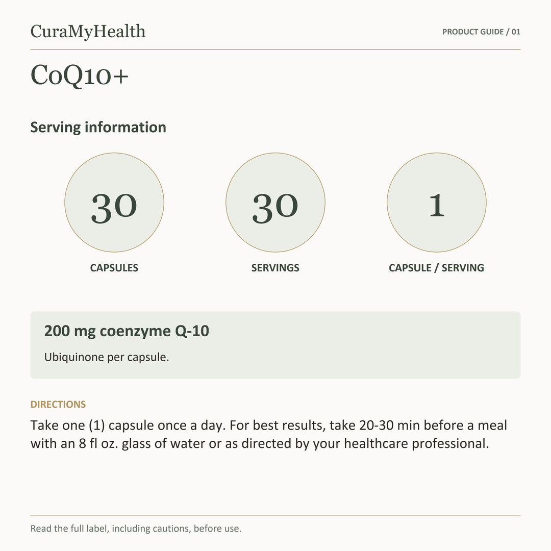 CoQ10+ - serving details