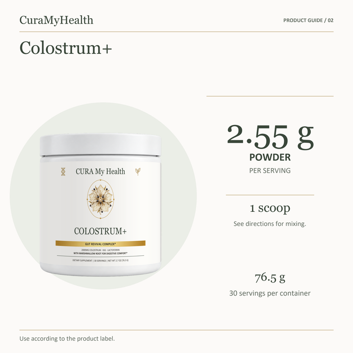 Colostrum+ - serving details