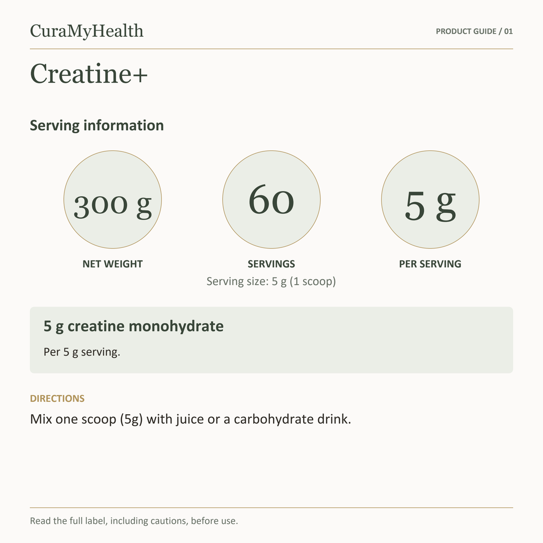 Creatine+ - serving details
