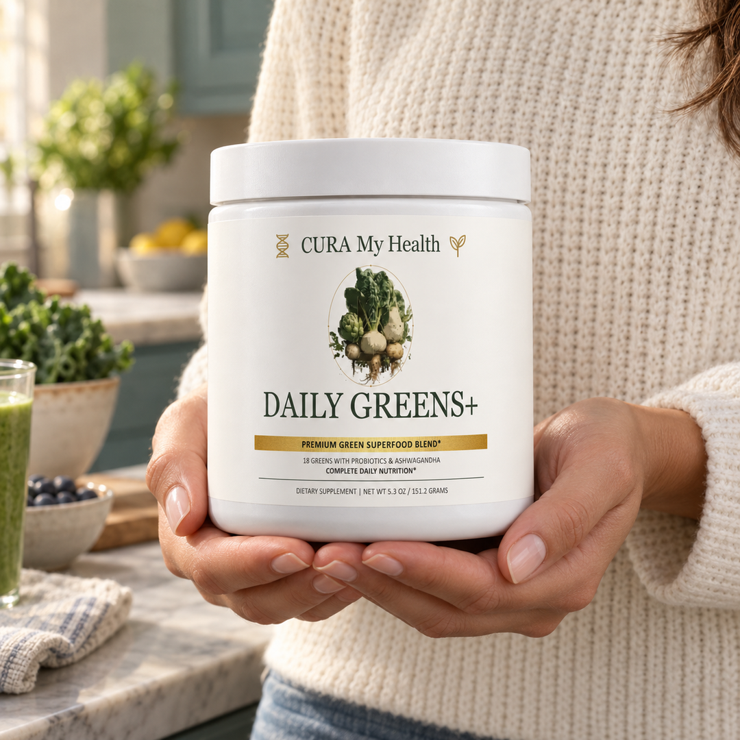 Daily Greens+ tub in a lifestyle setting