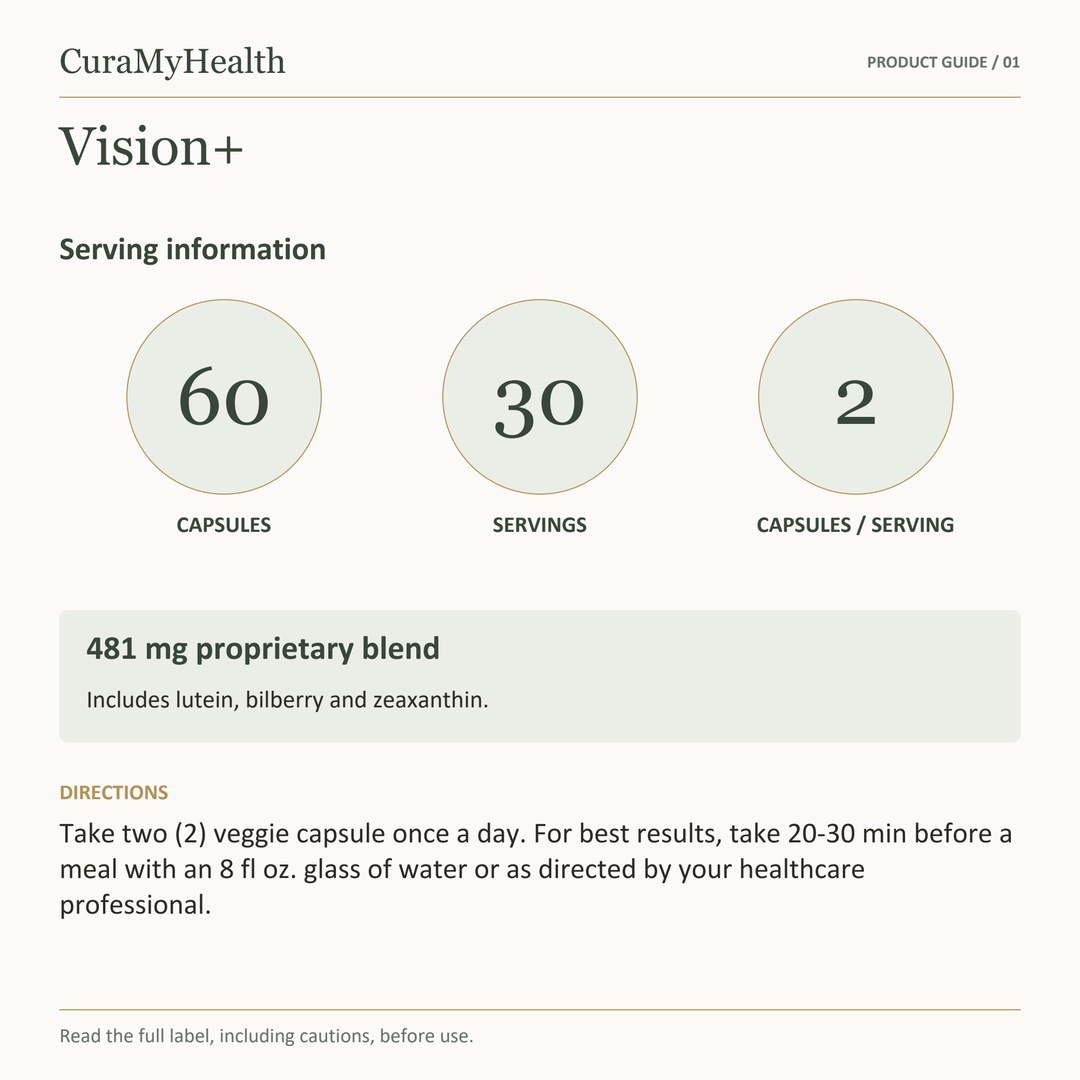 Vision+ - serving details