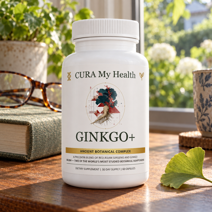 Ginkgo+ bottle lifestyle photo