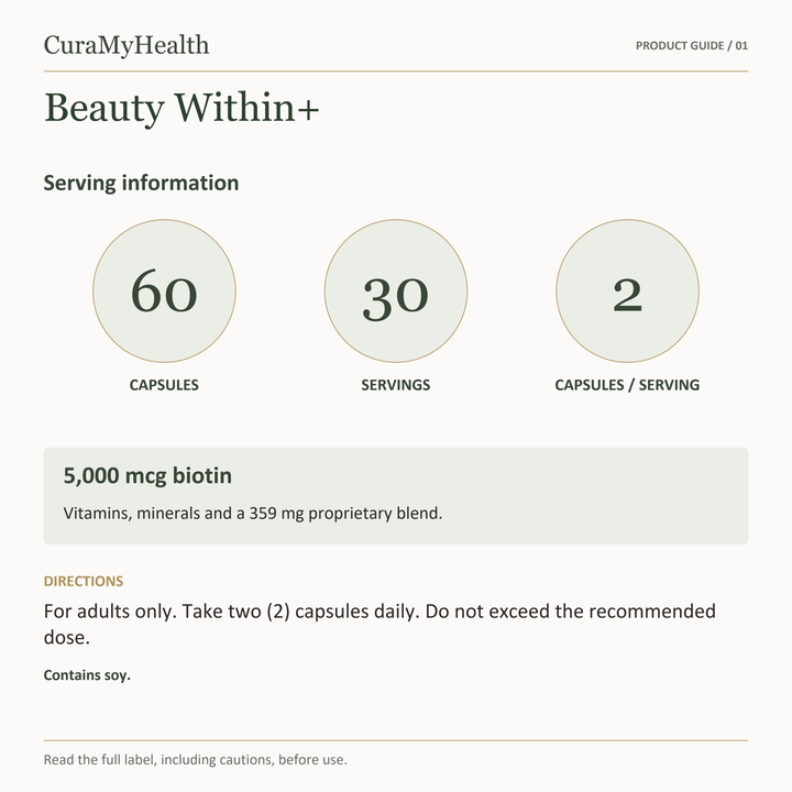 Beauty Within+ - serving details