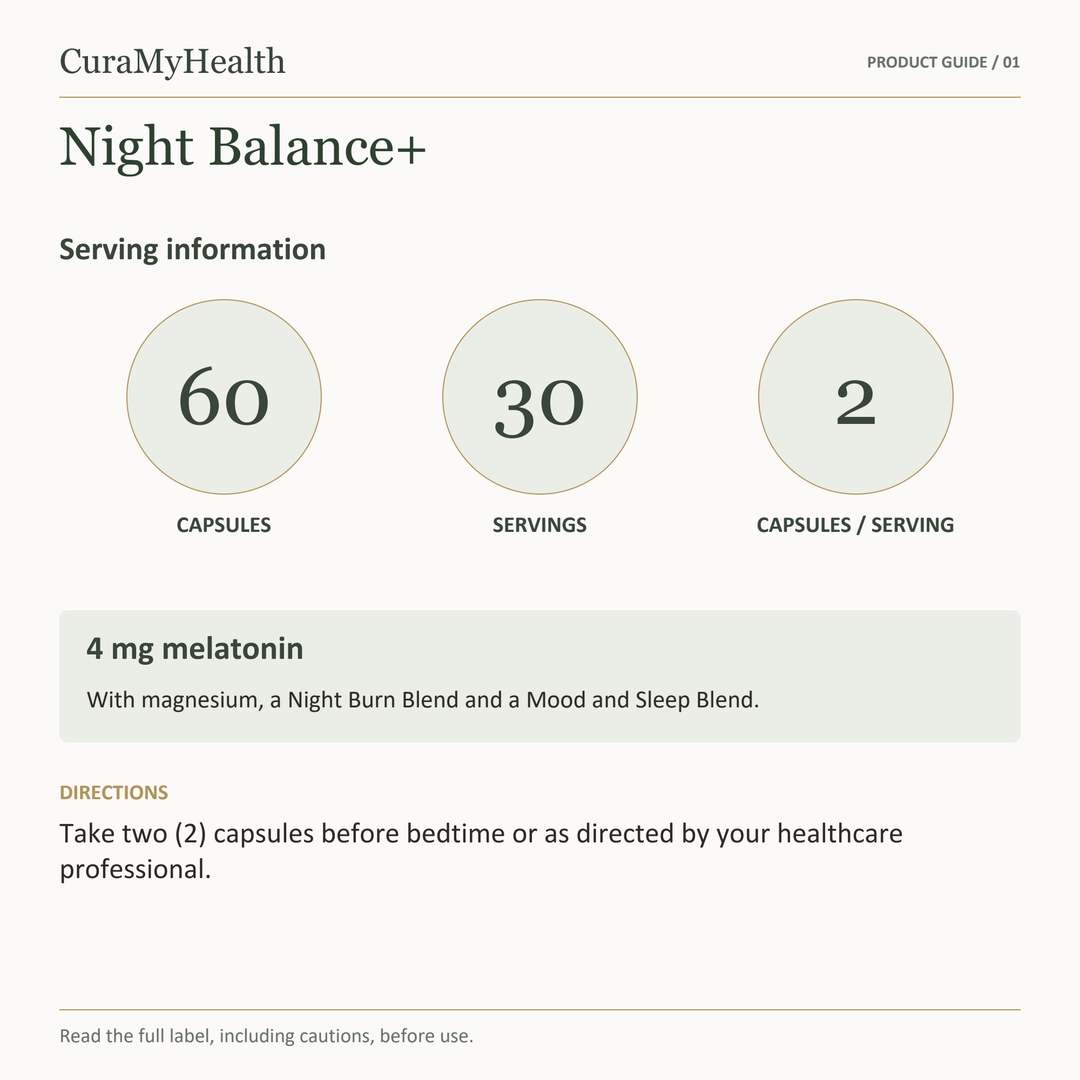 Night Balance+ - serving details