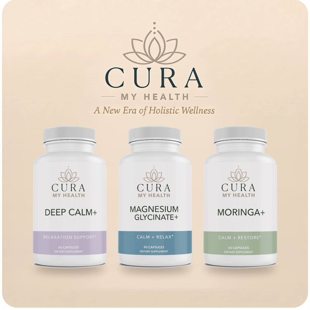 Calm + Sleep Support Bundle - Deep Calm+, Magnesium Glycinate+, and Moringa+