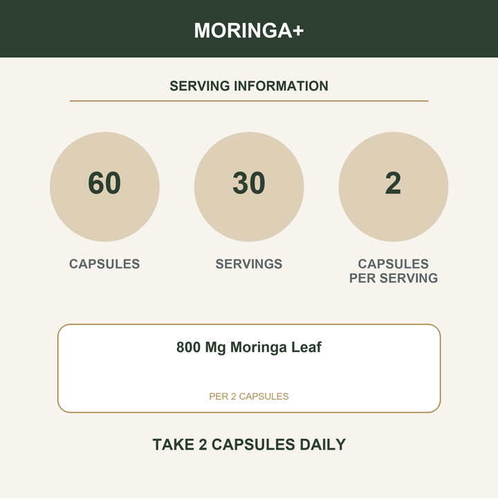 Moringa+ - serving details