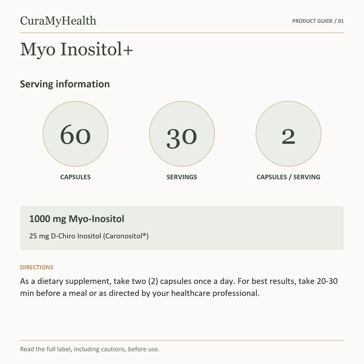 Myo Inositol+ - serving details