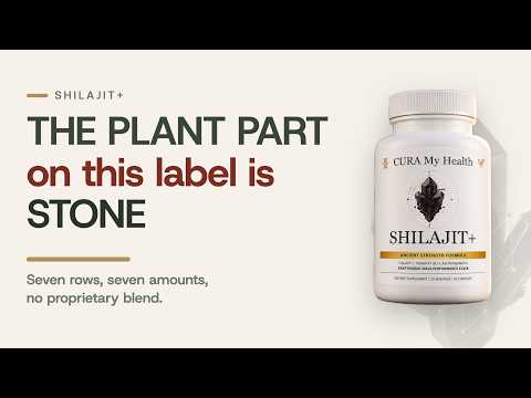 Inside Shilajit+: Seven Rows, and the Plant Part Is Stone