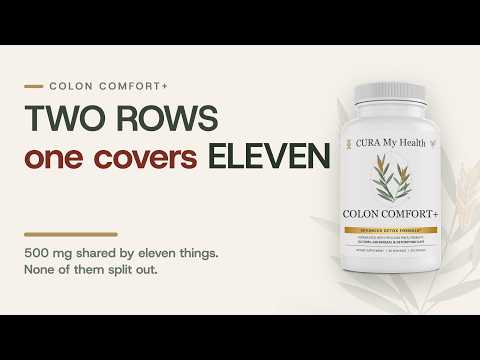 Inside Colon Comfort+: Two Rows, and One Covers Eleven