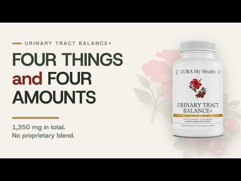 Inside Urinary Comfort+: Four Ingredients, Four Amounts, No Blend