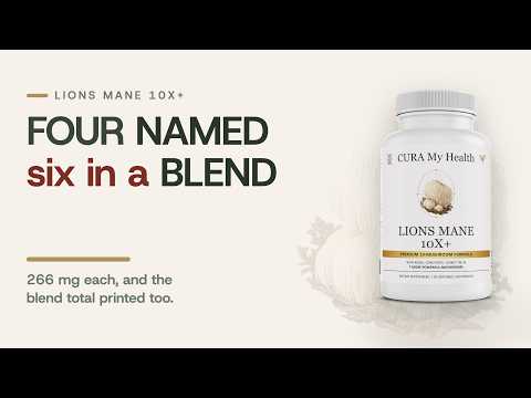 Inside Lions Mane 10x+: Four Named, Six in a Blend